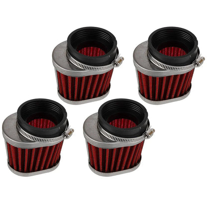 4 Pcs Performance Oval Pod Filters for Honda CB650/750/900/1000/1100/CBX