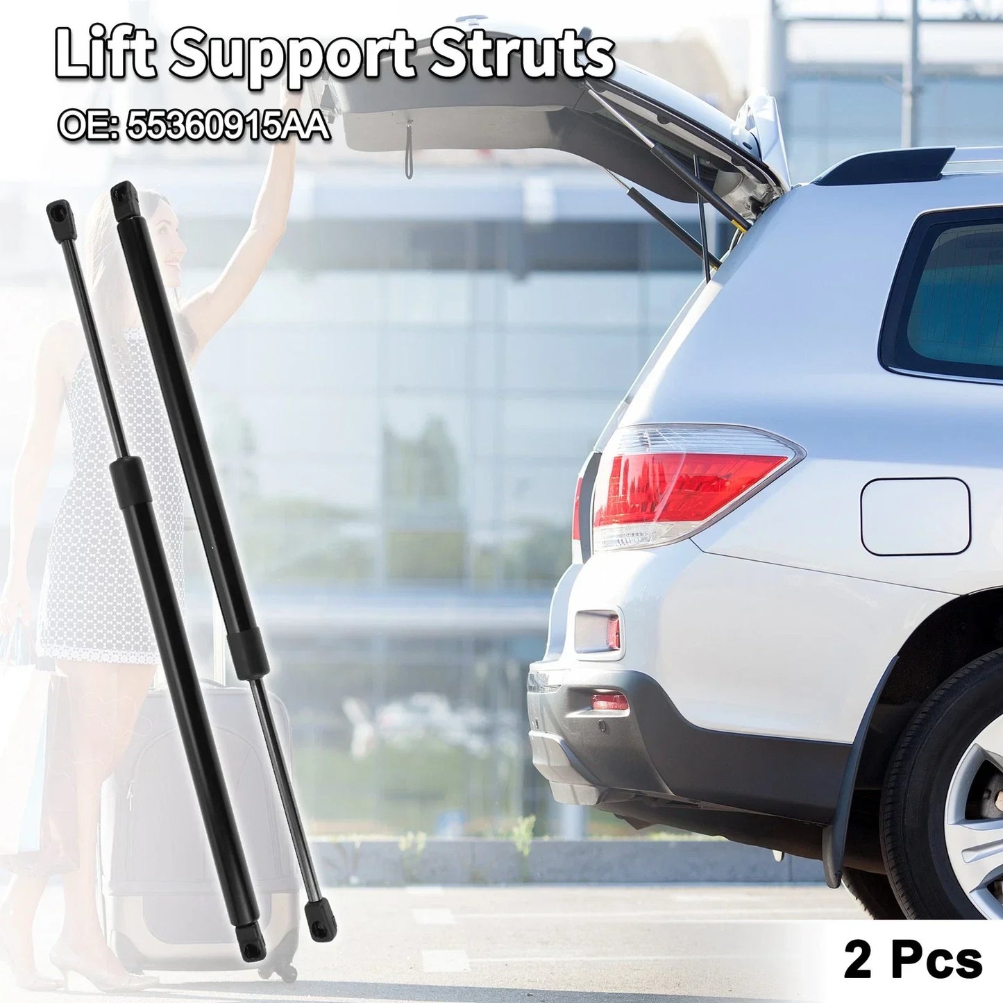 Rear Hatch Lift Supports for Dodge Nitro Sport Utility (2007-2011)
