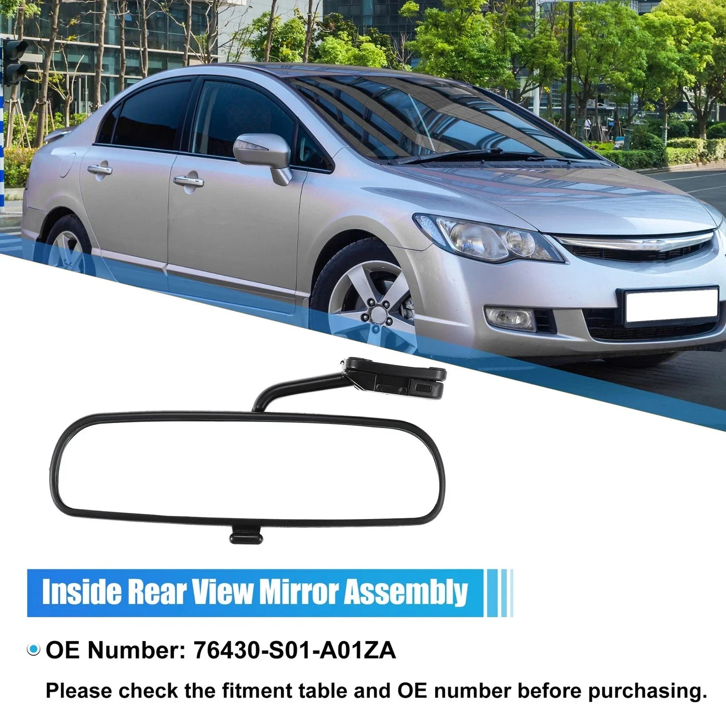 Interior Rear View Mirror for Honda Civic 1.6L (1996-2000)