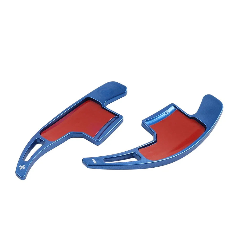 Blue Steering Wheel Shifter Paddle Extensions for Ford Mustang (2015-2023)