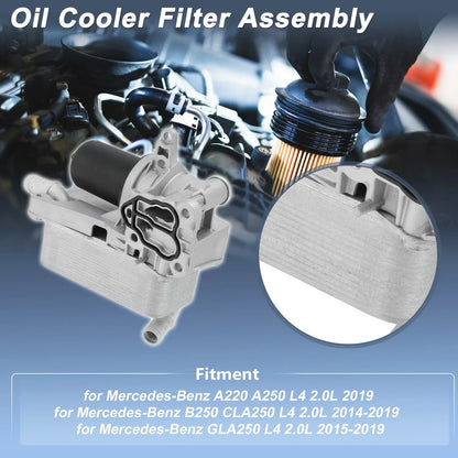 Engine Oil Filter Housing for Mercedes-Benz A220 A250 L4 2.0L (2019-2023)