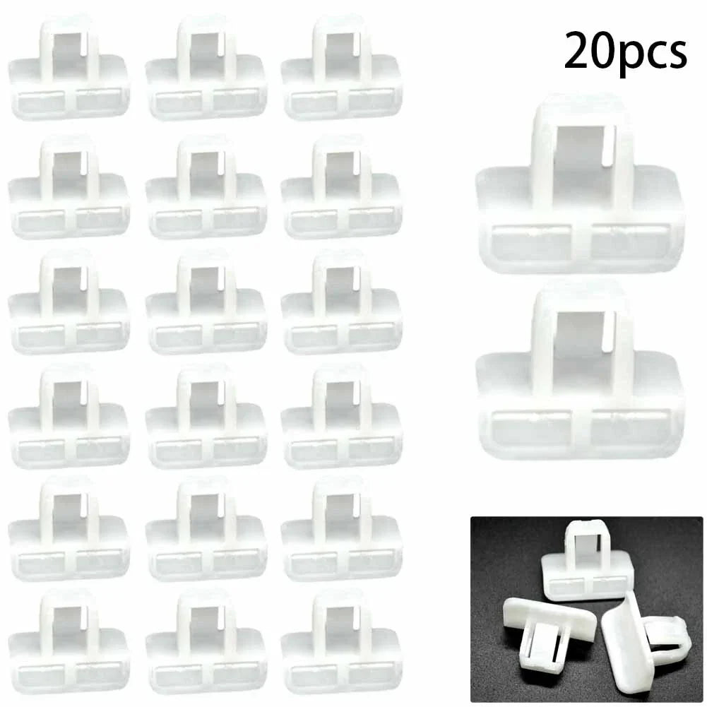 20 pcs Front Bumper Cover Clip Retainer for Vehicle White