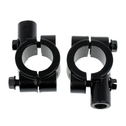 22MM M8 Handlebar Mirror Mount Holder Clamp for Motorcycle Black