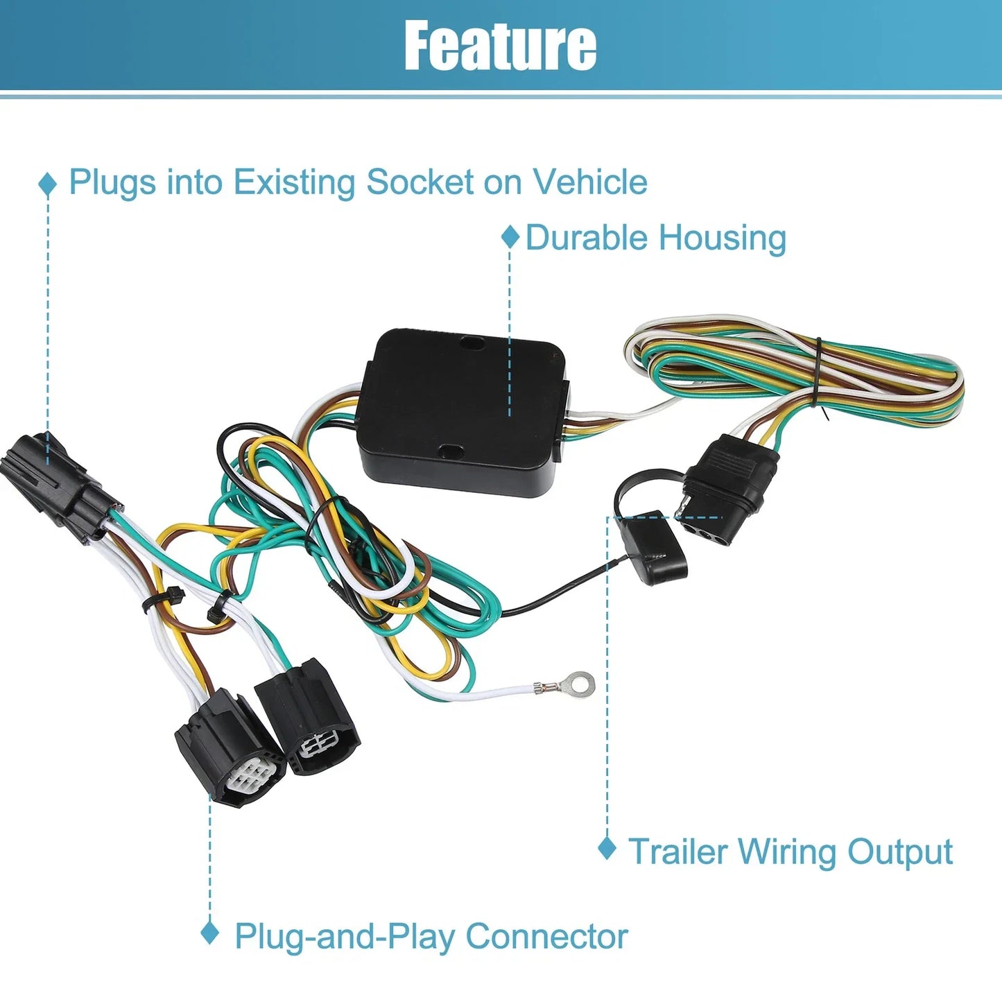 4-Pin Trailer Wiring Harness for Dodge Grand Caravan (2011-2016)