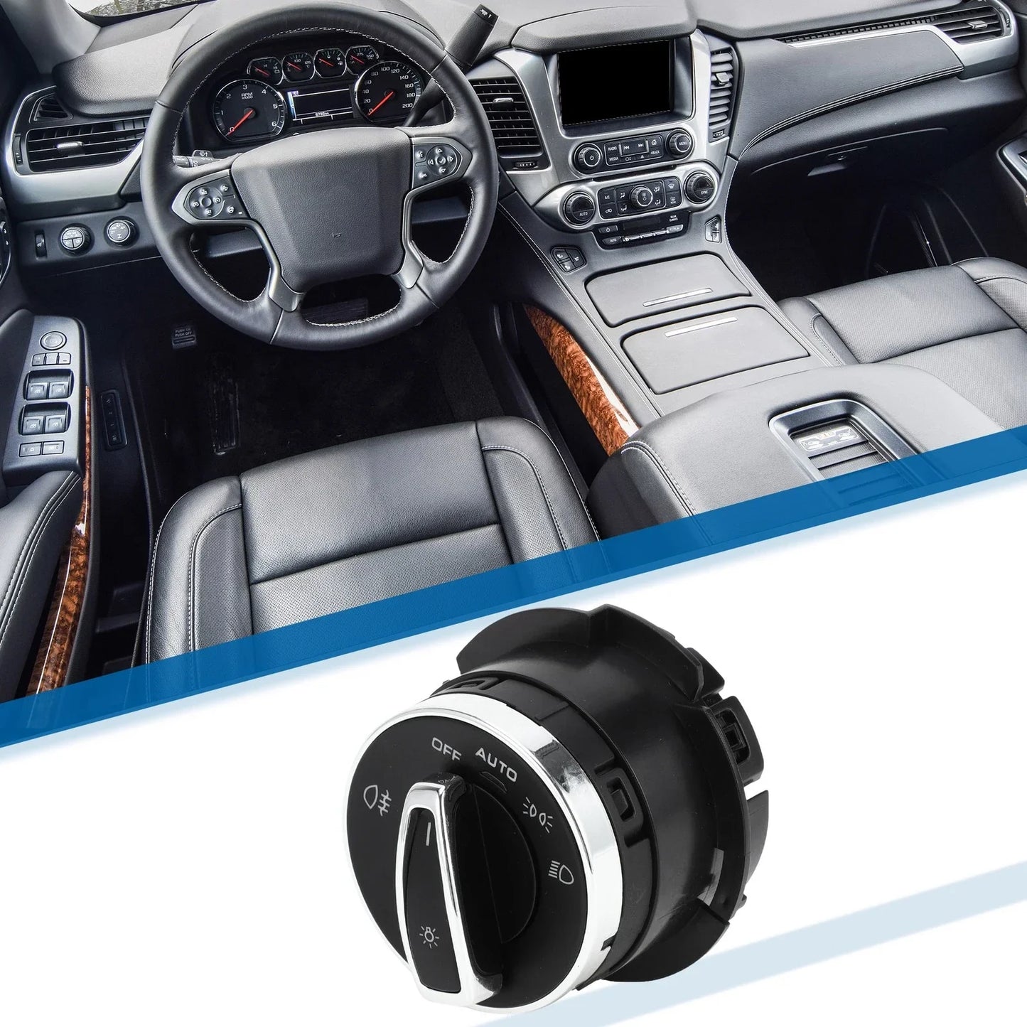 Headlight Switch for Porsche 718 Boxster (2023) - Plastic Black
