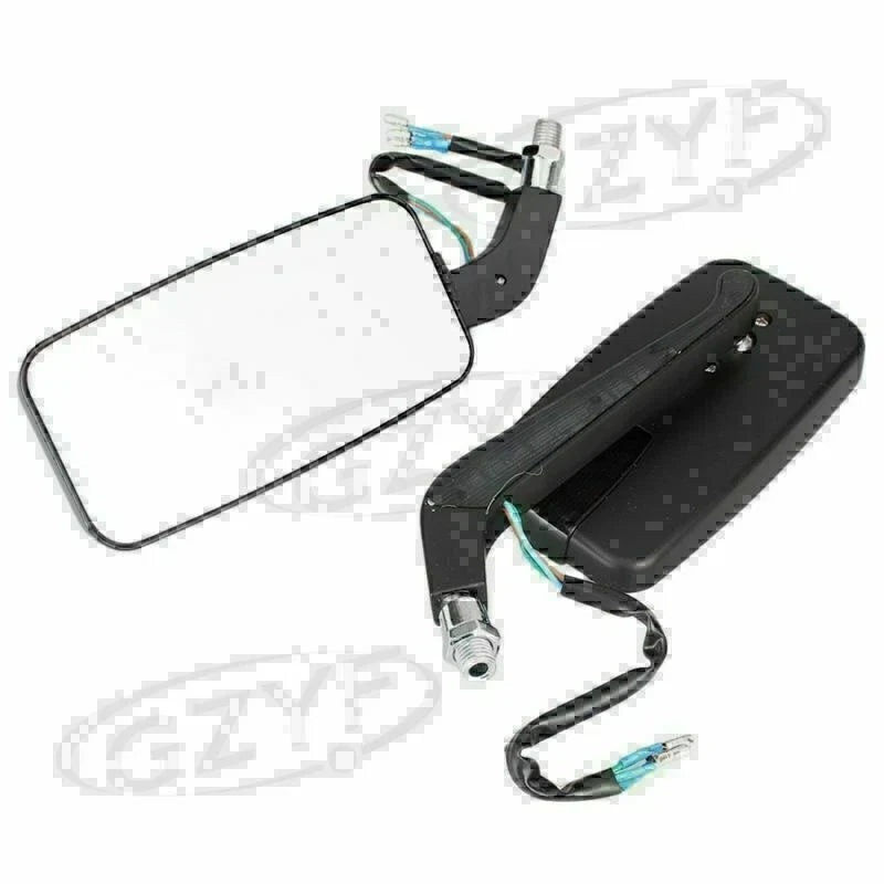 8mm/10mm Moto Left & Right Rear View Mirrors with LED Signal Light
