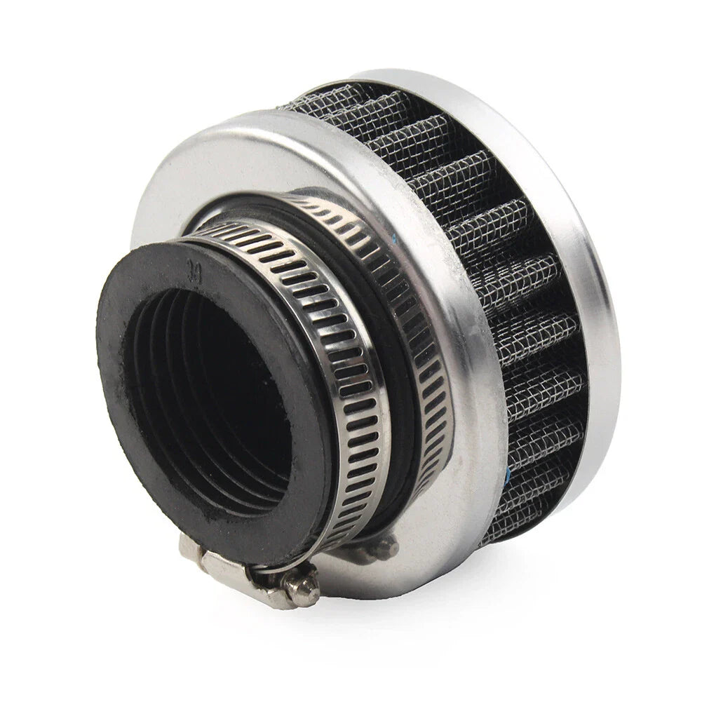 35mm Air Intake Filter Cleaner for Motorcycle - Stainless Steel Mesh