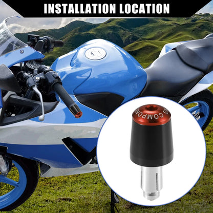 2 x Motorcycle Handlebar End Plug Grip Caps 7/8" for Honda