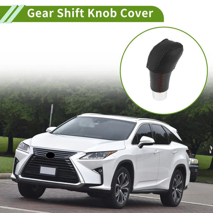 Car Gear Shift Knob Cover for Lexus RX350 2023-2024 Black Faux Leather