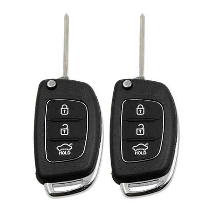 2 x Flip Folding Key Remote Fob Case for Hyundai ( Specified)