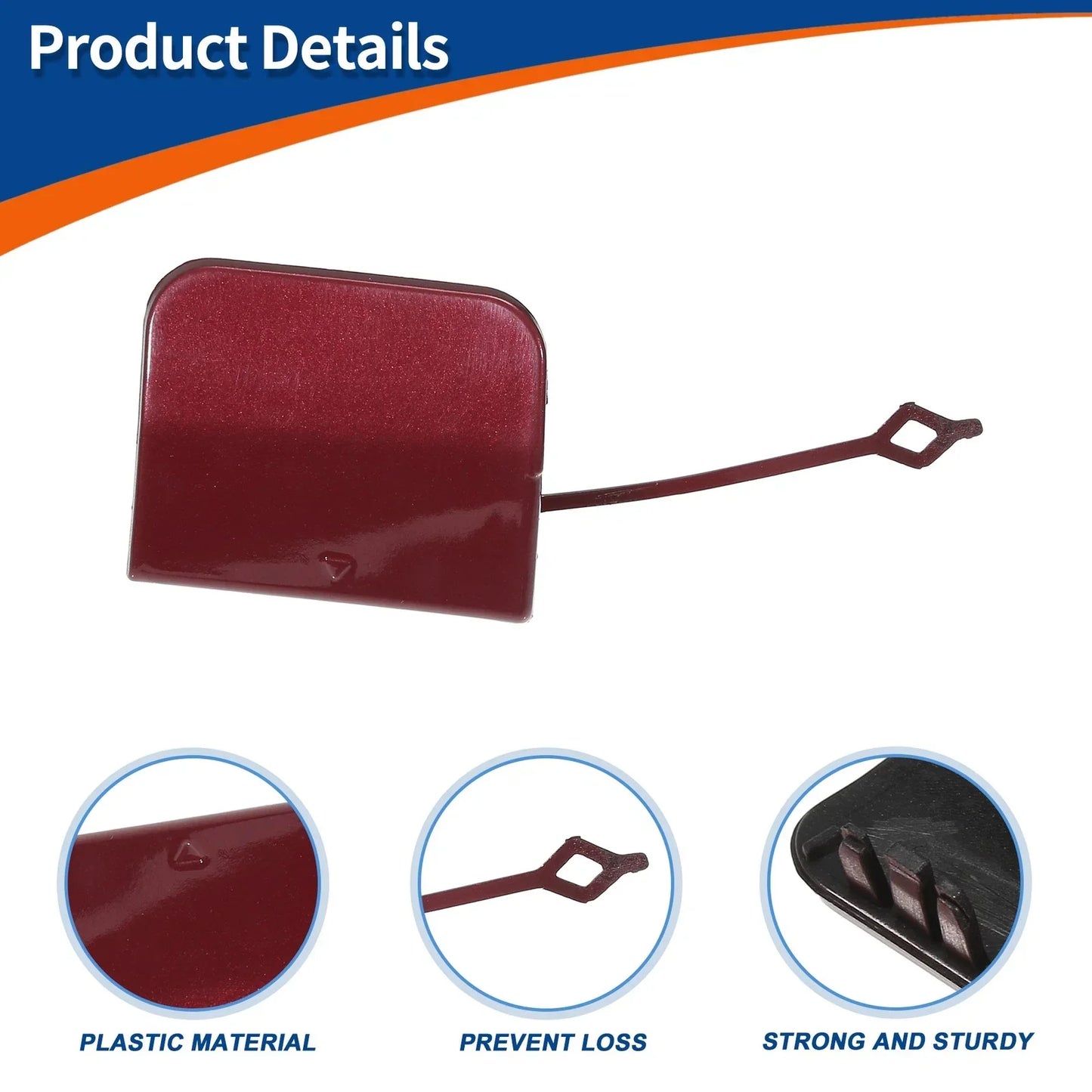 Rear Tow Hook Cover for Mercedes-Benz A W177 (2019-2023) - Red