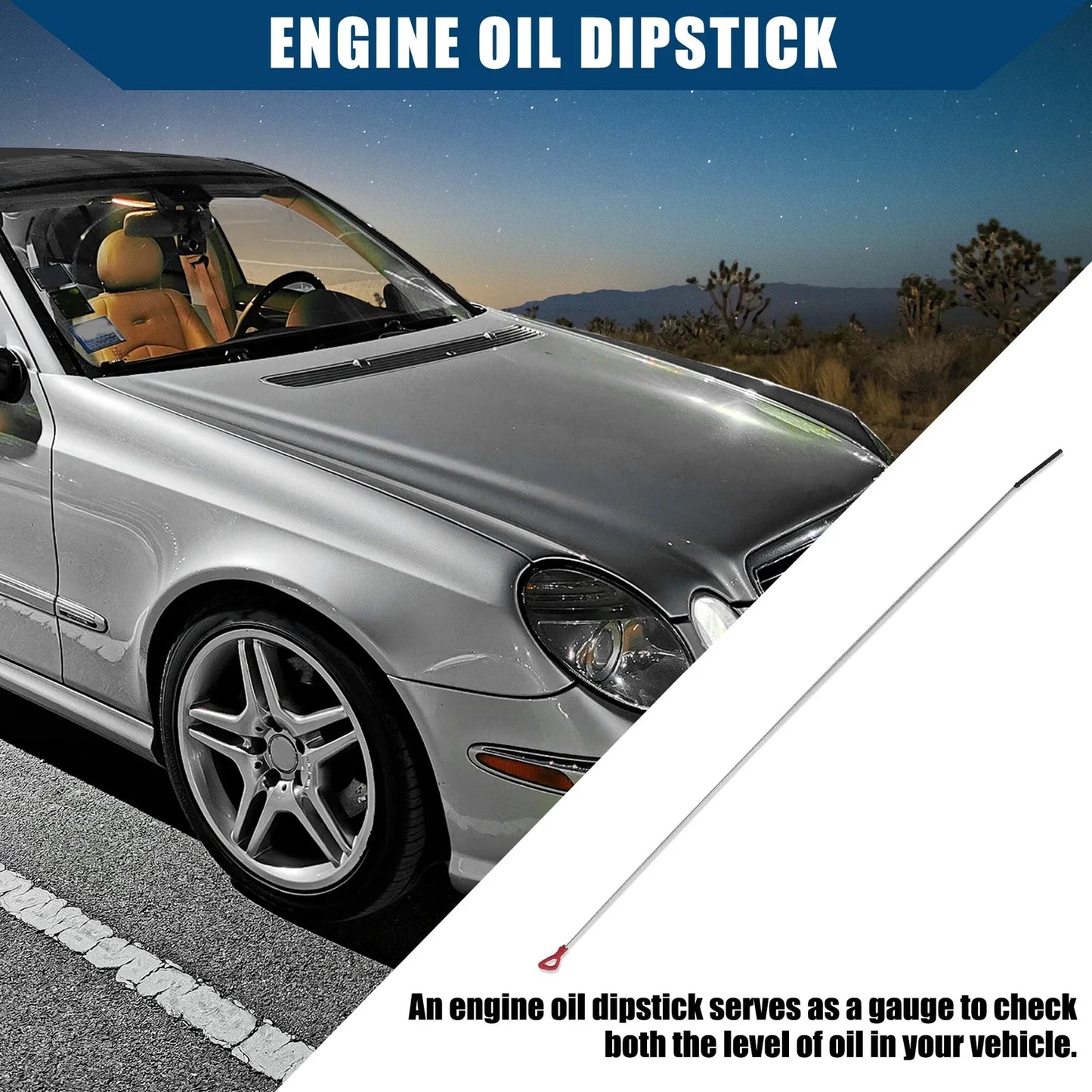 Engine Oil Level Indicator Dipstick for Mercedes-Benz CLK320 (2003-2009)