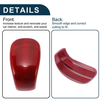ABS Gear Shift Knob Cover Sticker for Honda CR-V 2023-2025 Red