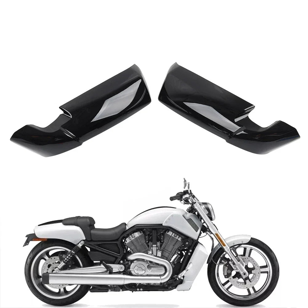 Glossy Black Radiator Side Covers for Harley VRSCF V-Rod Muscle (2009-2017)