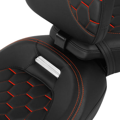 Driver Passenger Seat Backrests Pad for Harley Street Road Glide (2014-2023)