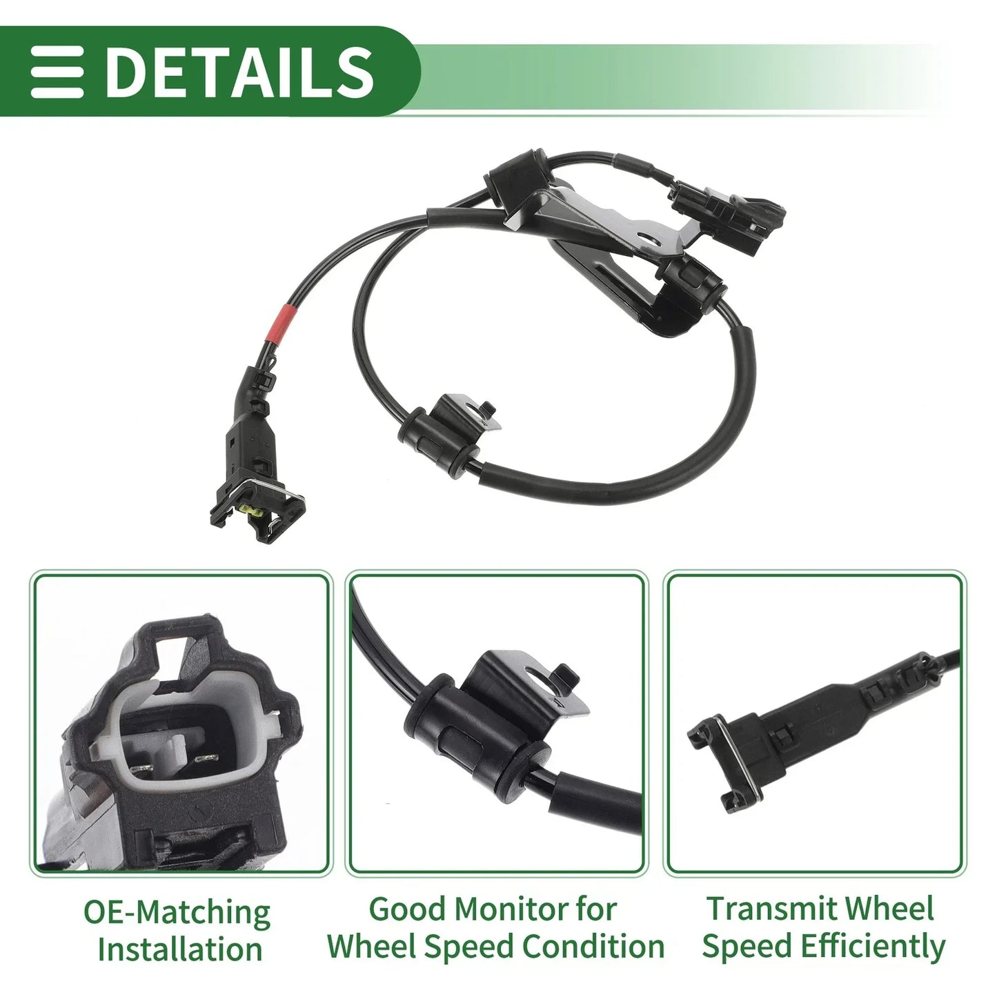 ABS Wheel Speed Sensor for Hyundai Santa Fe 2WD (2013-2018) - 1 x Right Rear