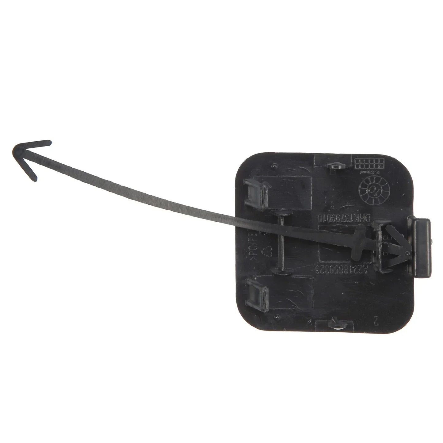 Rear Bumper Tow Hook Cover for Mercedes-Benz W221 (2007-2009) Matte Gray