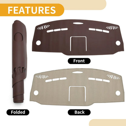Dashboard Cover Mat for Mercedes-Benz Vito (2015-2020) - Brown Carpet