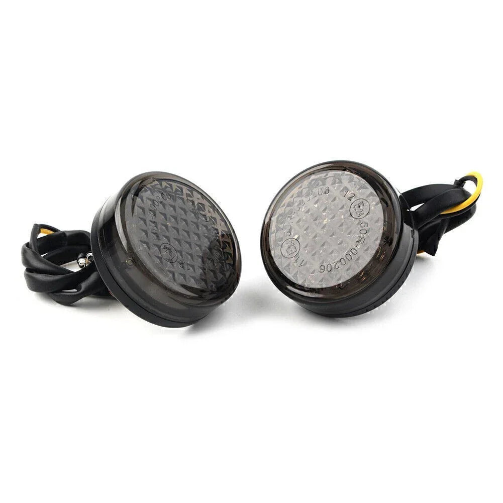 12V LED Round Smoke Turn Signal Indicator Light for Car (No Year Specified)