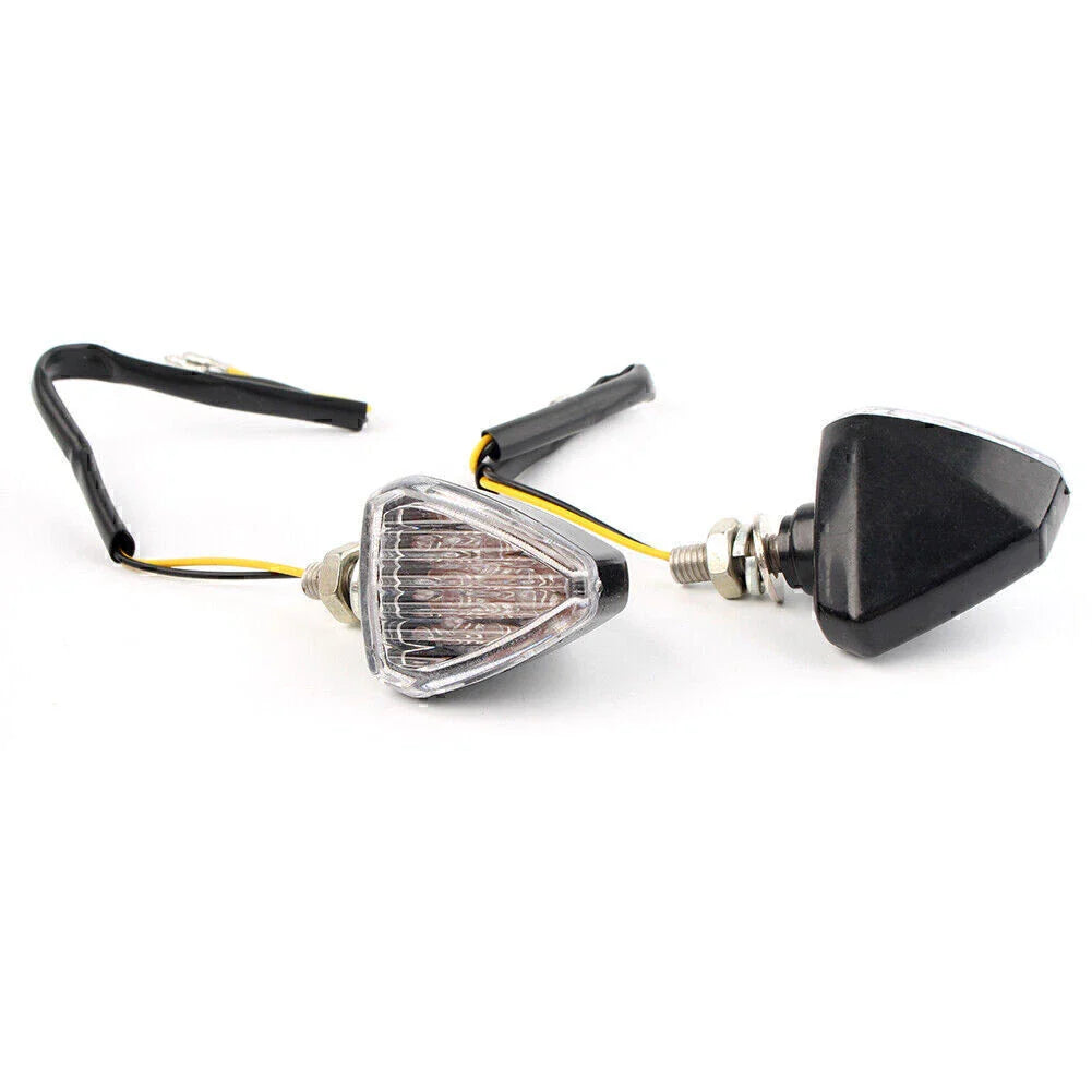 Clear Lens LED Turn Signal Lights for Motorcycle ATV Dirt Bike