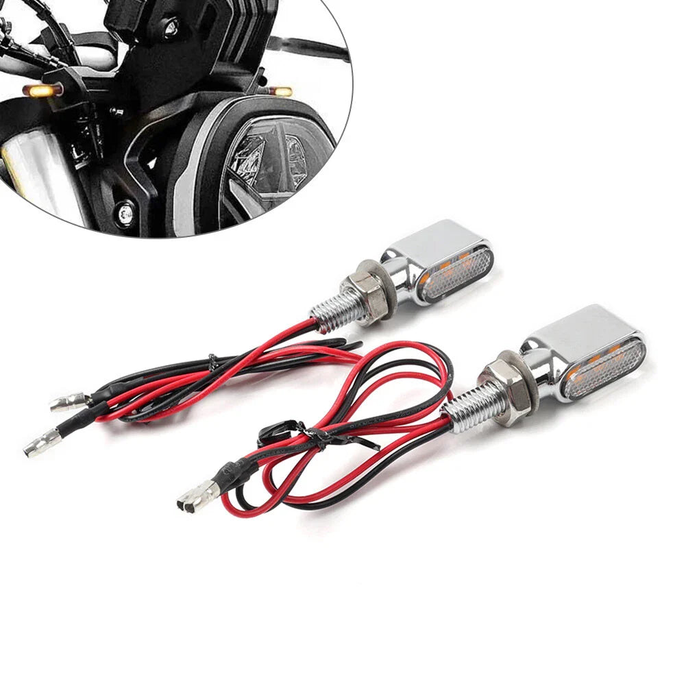 Mini Turn Signal Indicator Lights Amber for Universal Cars