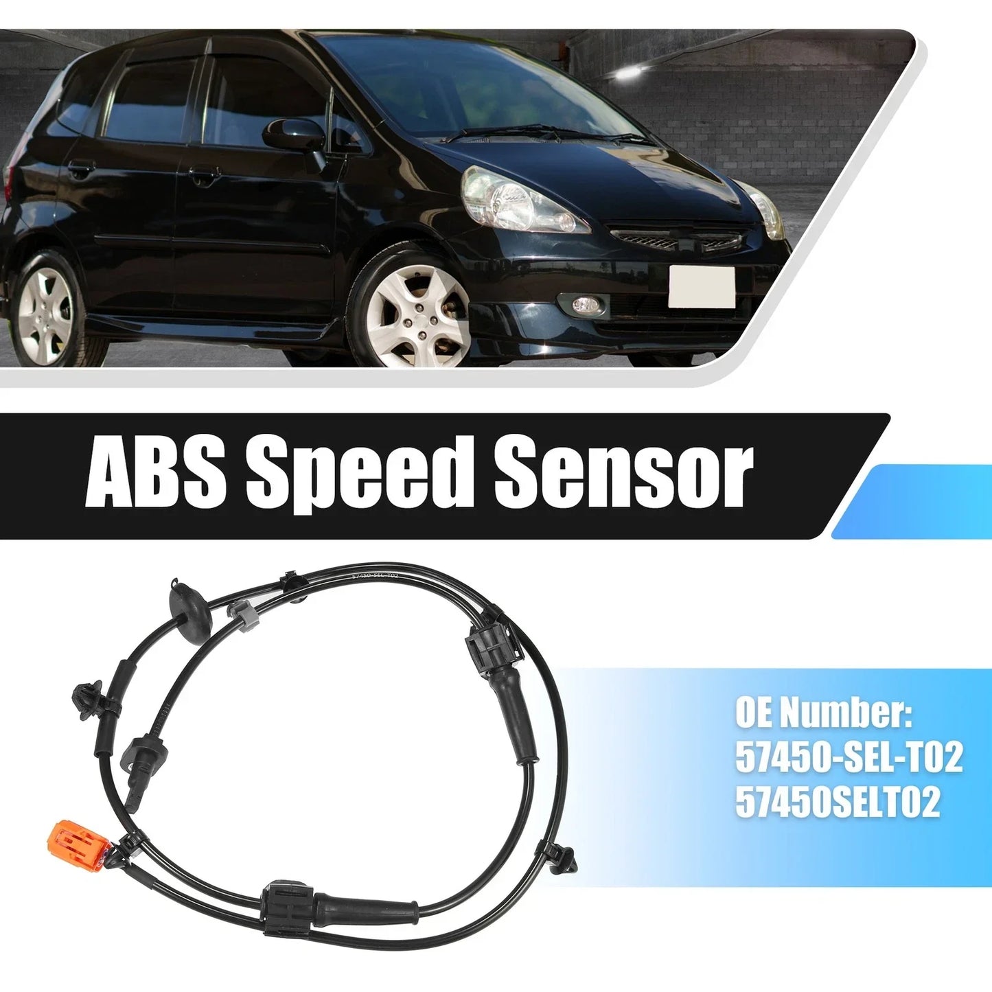 Front Right ABS Wheel Speed Sensor for Honda Jazz MK II (2002-2008)