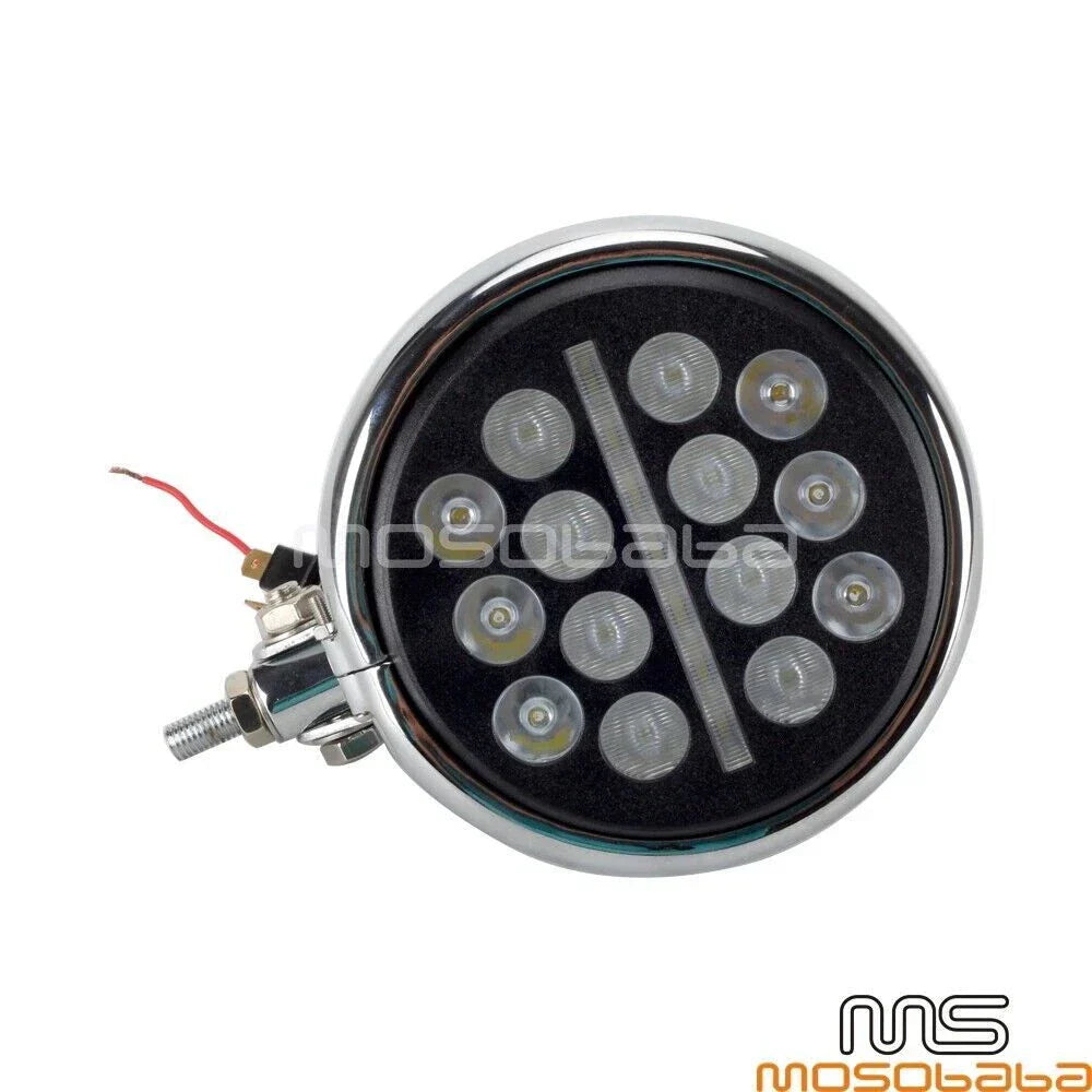 5.75'' LED Headlight DRL Lights Chrome Bucket for Harley Softail
