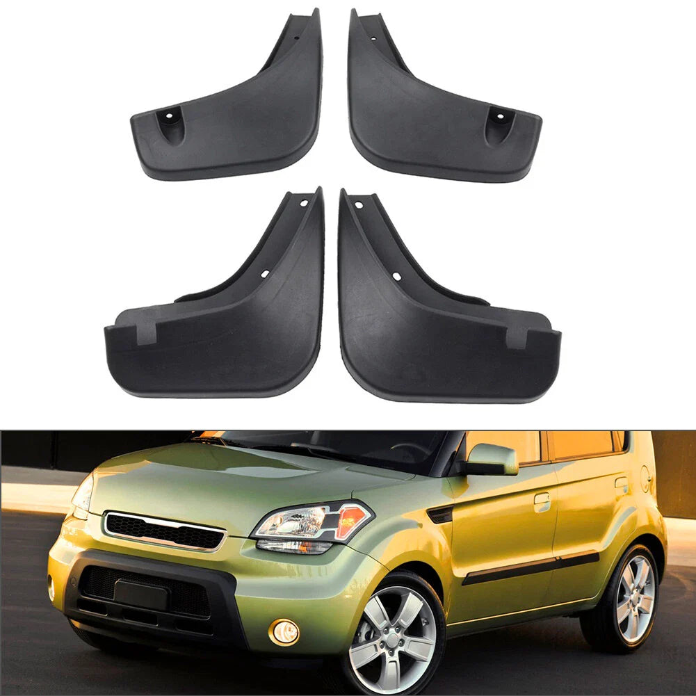 4pcs Plastic Mud Flaps Splash Guards for Kia Soul (2010-2012)