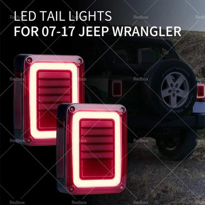 Smoked LED Tail Light Lamps for Jeep Wrangler JK (2007-2017)