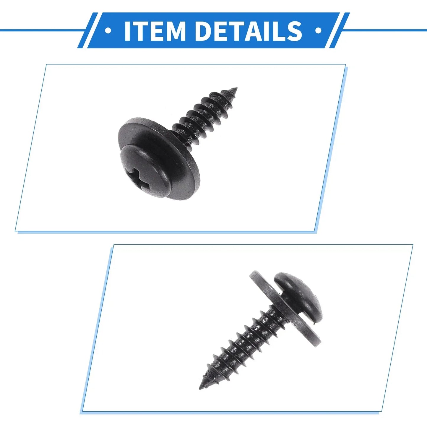 12 x Car Fender Liner Splash Shield Bumper Cover Screws for Honda Accord (2006-2007)