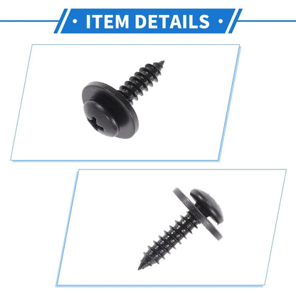 12 x Car Fender Liner Splash Shield Bumper Cover Screws for Honda Accord (2006-2007)