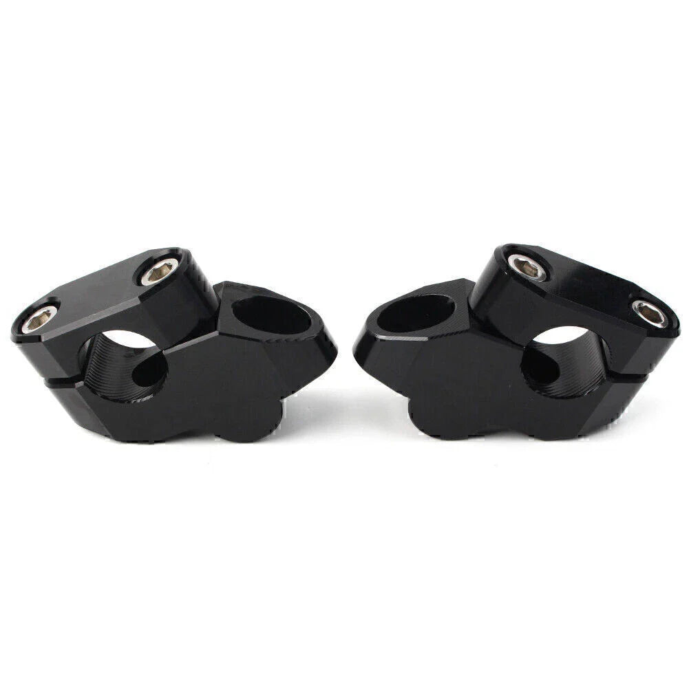 Black Aluminum Handlebar Extensions for Motorcycle - Riser