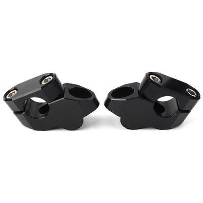 Black Aluminum Handlebar Extensions for Motorcycle - Riser