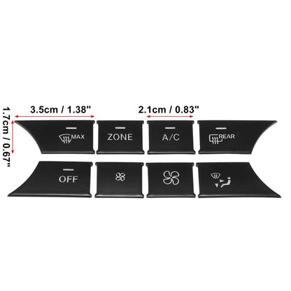 Front Center Console Air Conditioning Button Stickers Set for Mercedes-Benz