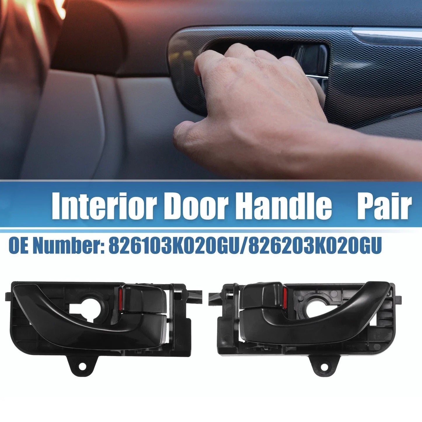 Front Left Right Interior Door Handles for Hyundai Sonata (2005-2008)