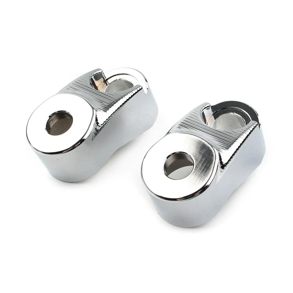 Chrome Short Front Turn Signal Mounts 39mm 49mm for Harley Sportster FXR