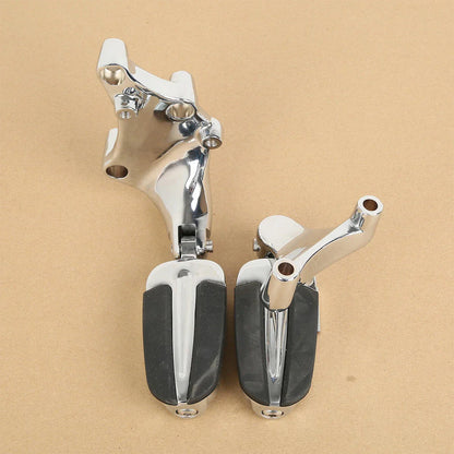 Passenger Foot Pegs w/ Mount Bracket for Harley Sportster 883 1200 (2014-2022)