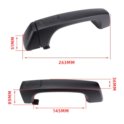 Black Outside Door Handle for Hummer H3 H3T (2006-2010)