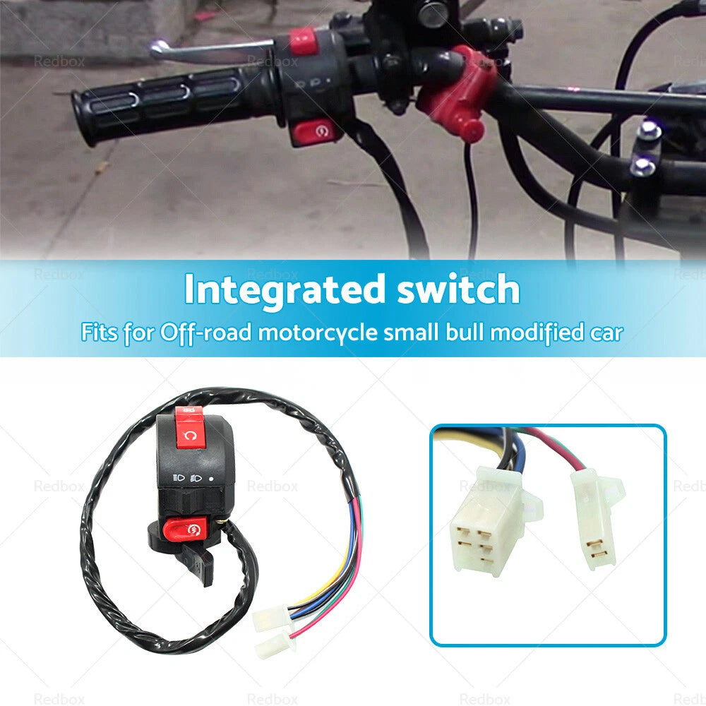 7 Wire Kill Switch Button Housing for 110cc 125cc PIT Quad Dirt Bike ATV