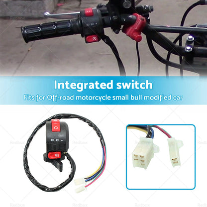 7 Wire Kill Switch Button Housing for 110cc 125cc PIT Quad Dirt Bike ATV