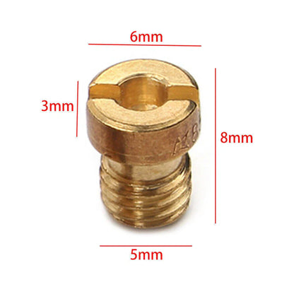 10PCS 5MM Main Jets Nozzle Kit for Dellorto Carburetor (75-98)
