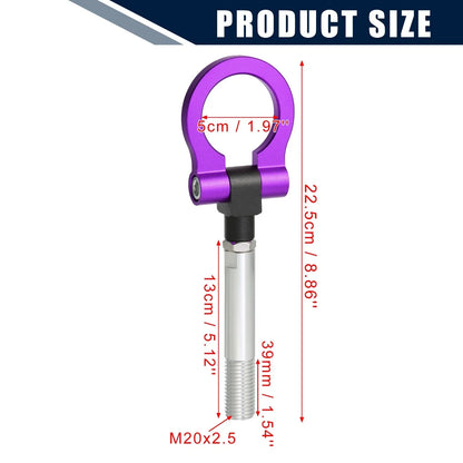 Purple Round Front Rear Bumper Trailer Tow Hook Screw for Hyundai Veloster