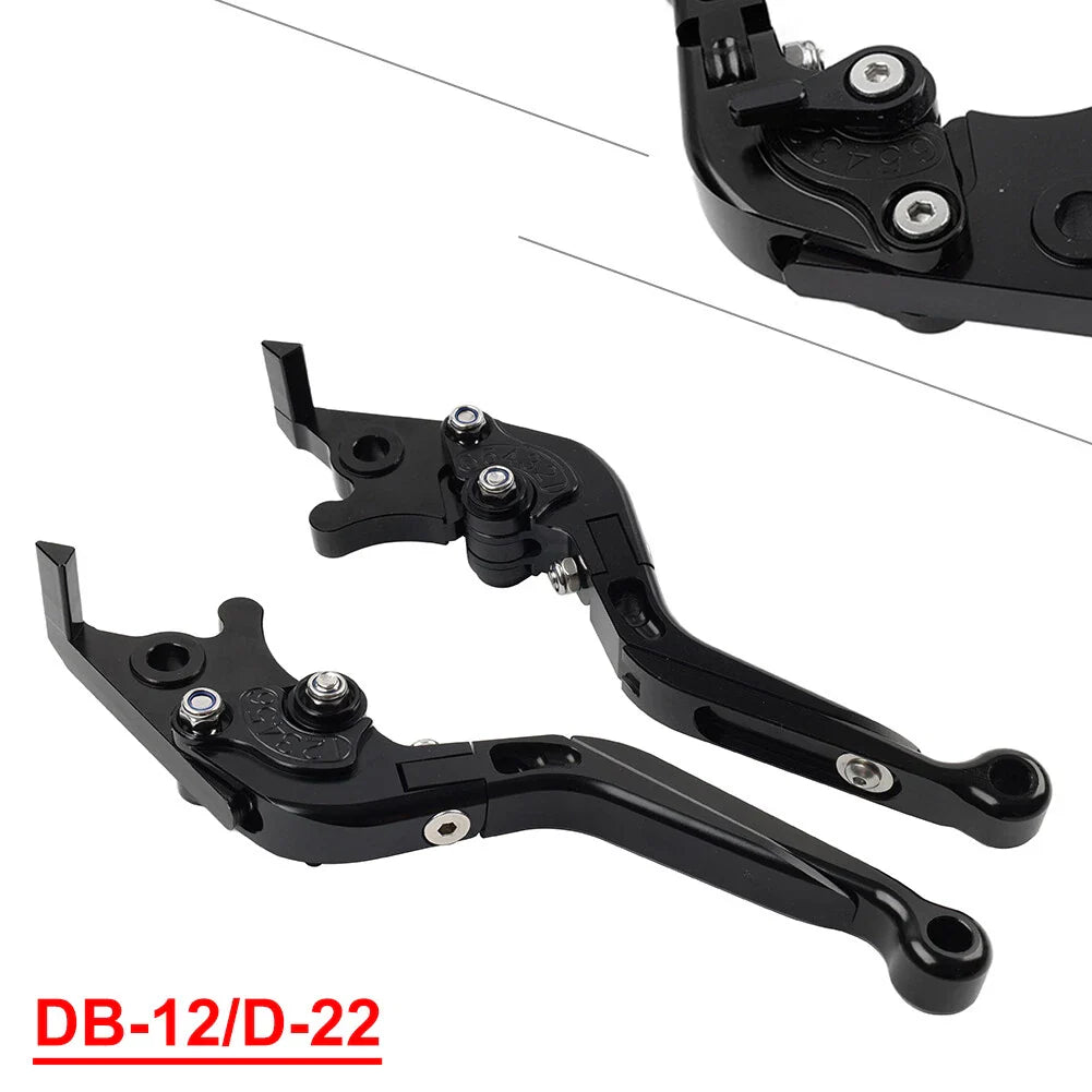 CNC Black Extendable Brake Clutch Levers for Ducati Monster (2001-2015)