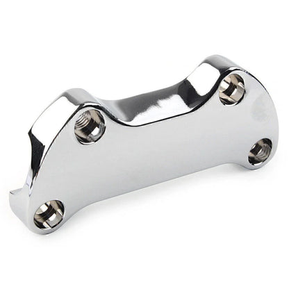 1" Bar Smooth Handlebar Riser Top Clamp Chrome for Harley Dyna Softail Sportster