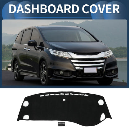 Dashboard Dash Cover Mat for Honda Odyssey RB3 RB4 2016-2019 Black Set