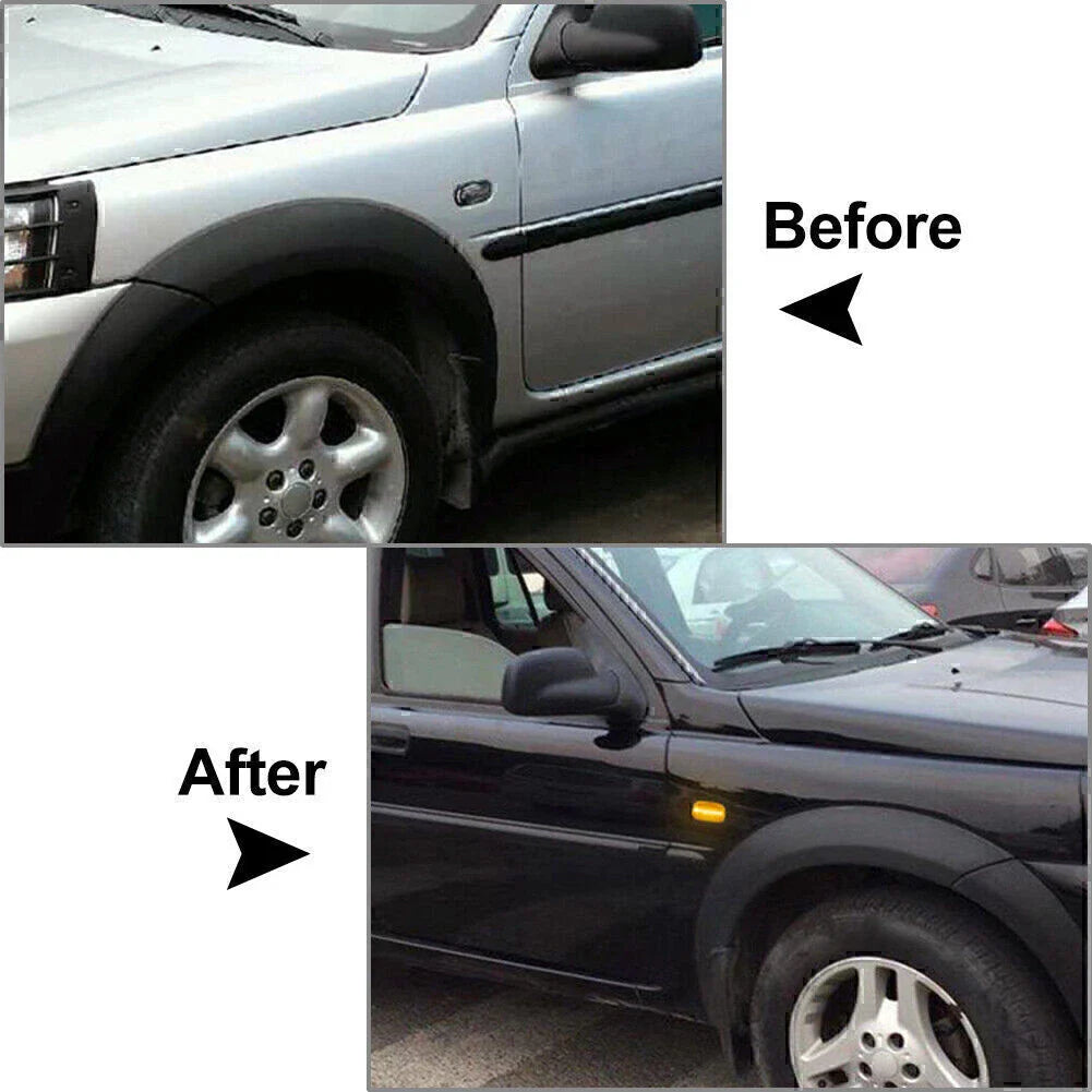 Dynamic LED Sequential Amber Side Marker Lights for Land Rover Discovery Defender