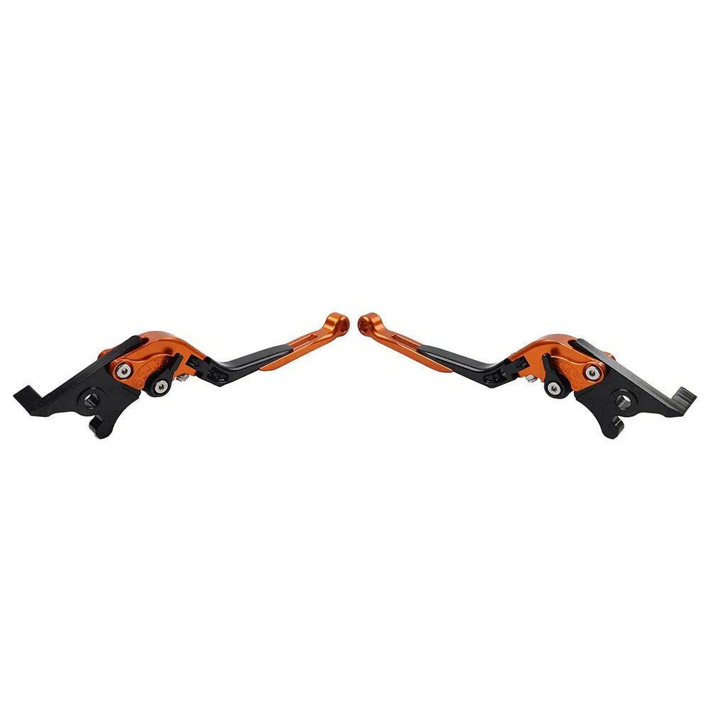 CNC Orange Extendable Brake Clutch Levers for Yamaha FZ07 FZ09 MT07 MT09 XSR900 (2014-2023)