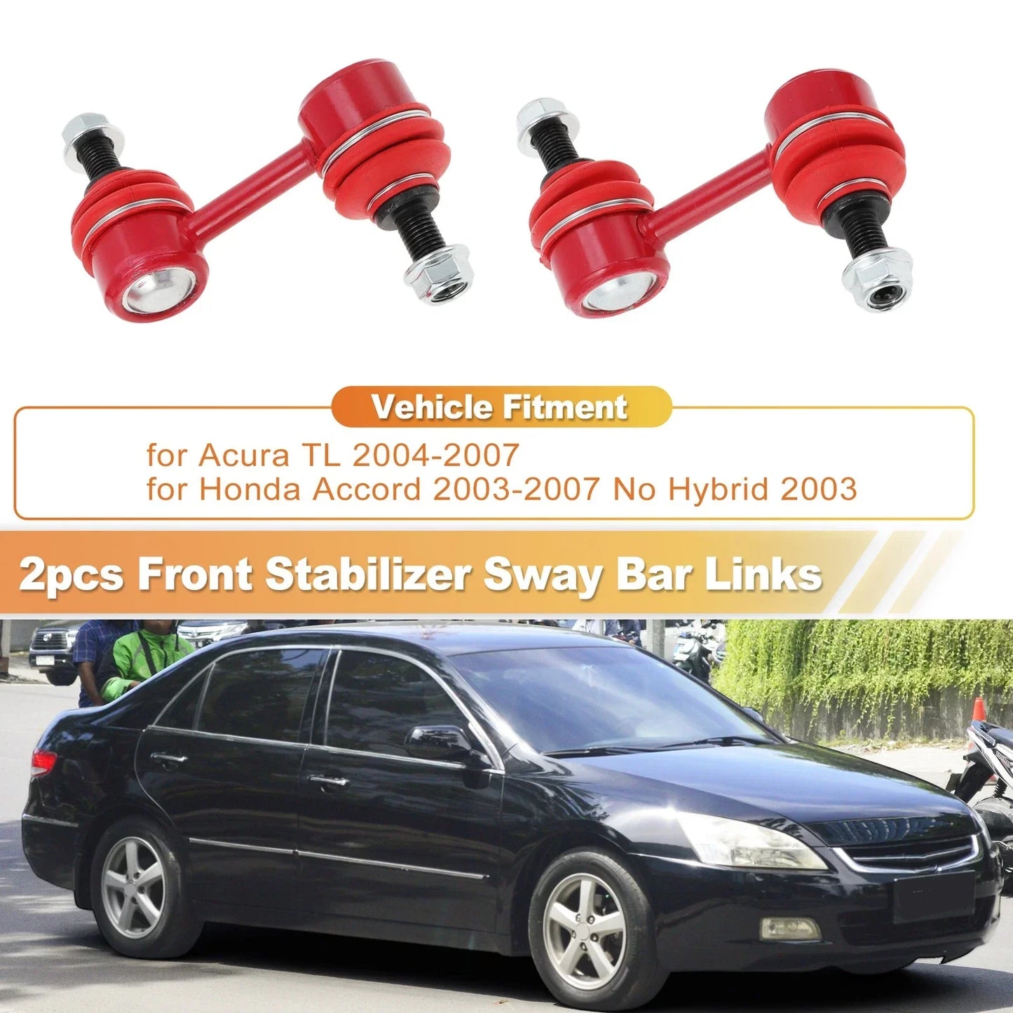 2 x Front Sway Bar Links for Acura TL & Honda Accord (2004-2008)