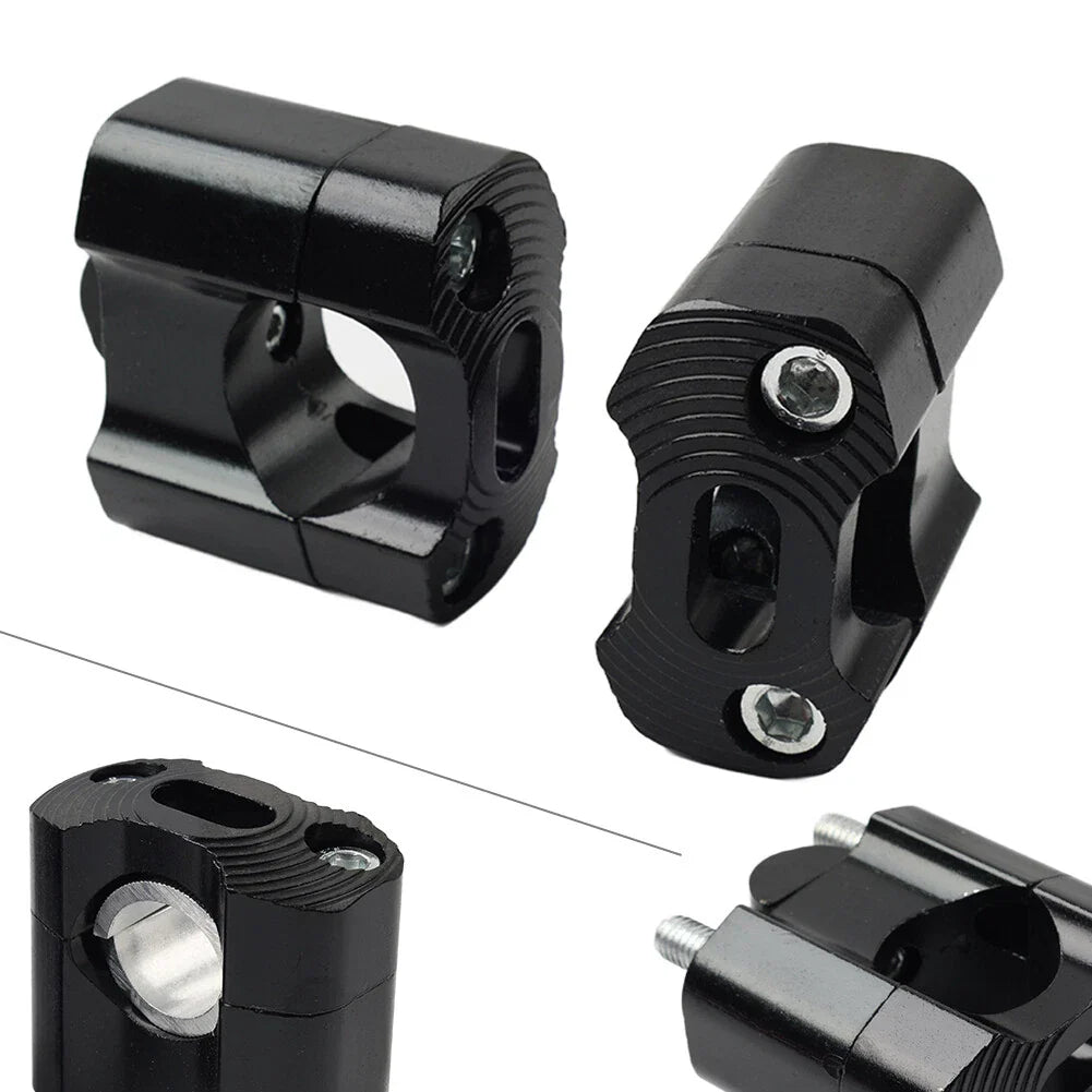 Fat Bar Mount Clamps Risers Adaptor for Dirt Pit Bike (7/8 to 1-1/8)
