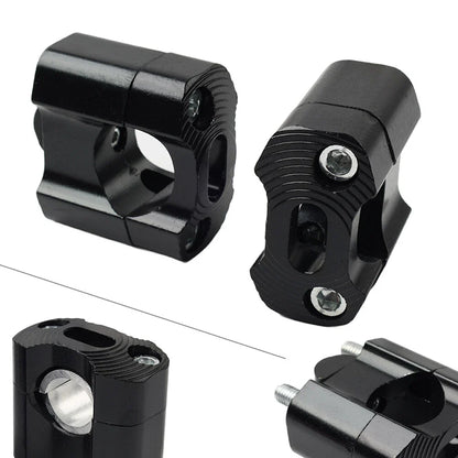 Fat Bar Mount Clamps Risers Adaptor for Dirt Pit Bike (7/8 to 1-1/8)